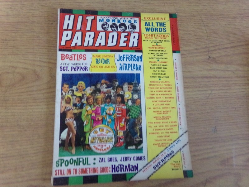 NOVEMBER 1967 HIT PARADER MAGAZINE