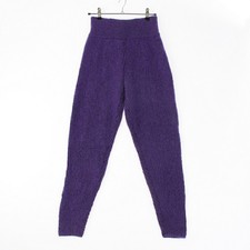 ISSEY MIYAKE 80s 1981 Brush Tag Knit Pants Bottoms Purple M F/S from Japan