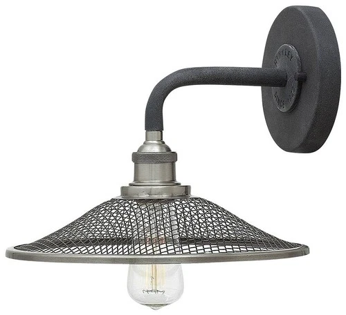 Hinkley Rigby 8 1/2"H Aged Zinc Barn Light Wall Sconce - Picture 2 of 8