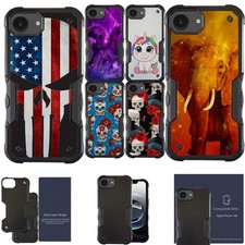 For iPhone 16E DUAL TACTICAL Hybrid Two Piece Case Slim