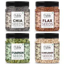 Lila Dry Fruits Super Seeds Combo 1Kg | Chia Pumpkin Sunflower Flax Healthy Mix 25.85 per gallon