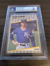 1989 Fleer Update - Kevin Appier #U-35 (RC) Graded 8 Kansas City Royals 