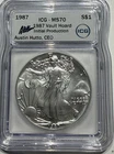 1987 Silver Eagle Ms70! Perfect ASE! 2nd Year Of ASE!
