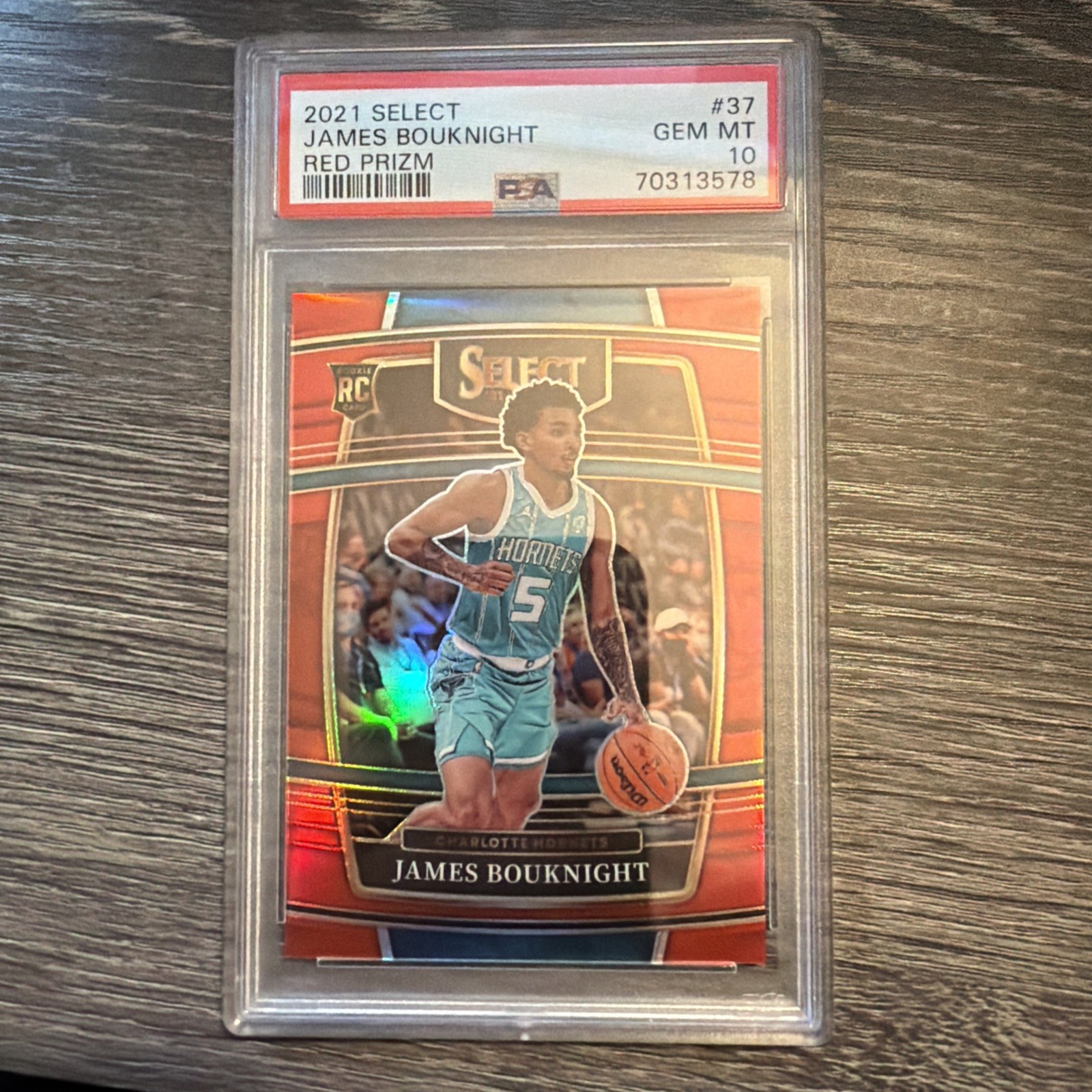 PSA 10 2021 Select James Bouknight #37 Red Prizm /199 RC SP Concourse  Hornets