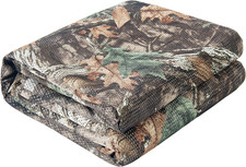 Camo Burlap Mesh Fabric - 75D Camouflage Netting for Hunting and Camping