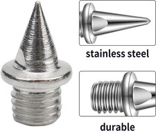 Track Spikes 1/4Inch for Men Shoes Stainless Steel Replacement with Wrench fo...