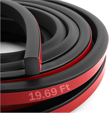 20Ft 0.48"X0.39" Rectangular Rubber Weather Stripping,Self-Adhesive Foam Rubber