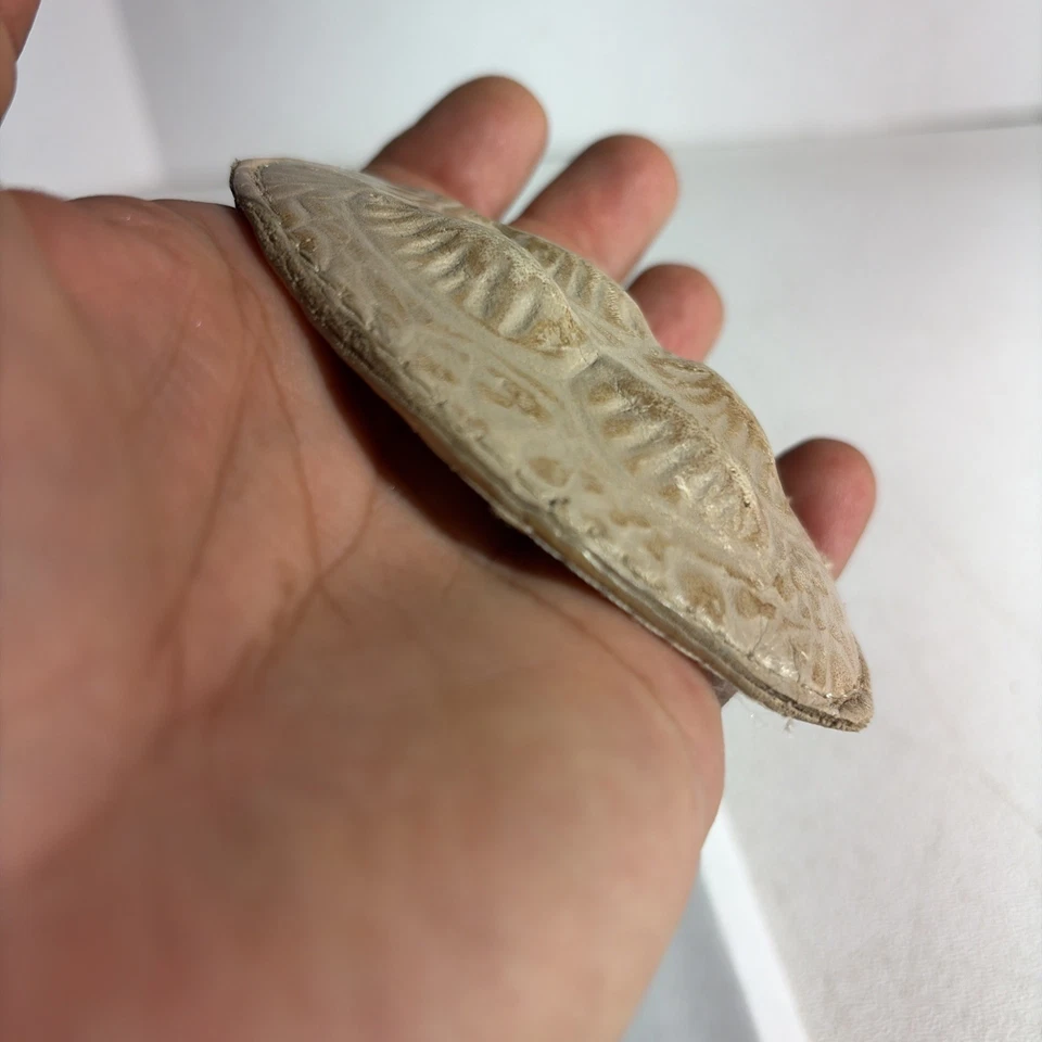 Hebilla de cinturón y lazo vaquero occidental vintage de cuero tostado beige en relieve Foto 4 de 4