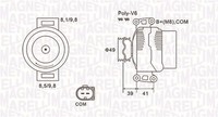 Lichtmaschine Generator Lima Magneti Marelli 063731953010 14V FüR BMW 3Er E90 X5