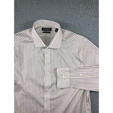 Lauren Ralph Lauren Slim Fit Dress Shirt Men 16 34/35 Performance Stretch