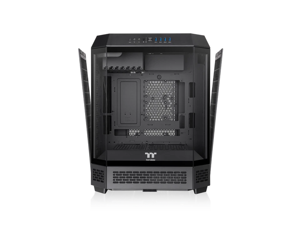 Thermaltake Tower 600 Black Mid-Tower ATX Case; 3 Tempered Glass Panels; - Image 3 of 4