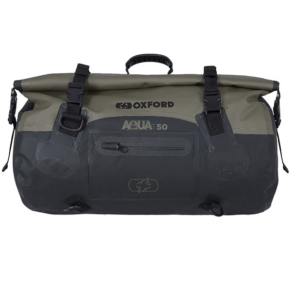 Oxford Aqua T50 Waterproof 50 Litre Roll Bag - Khaki / Black