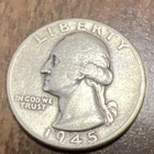 1945 Washington Quarter Actual Coin Please Checkout  My Other Inventory
