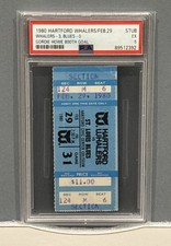 1980 Whalers -- Gordie Howe 800th Goal -- RARE!   PSA TICKET STUB