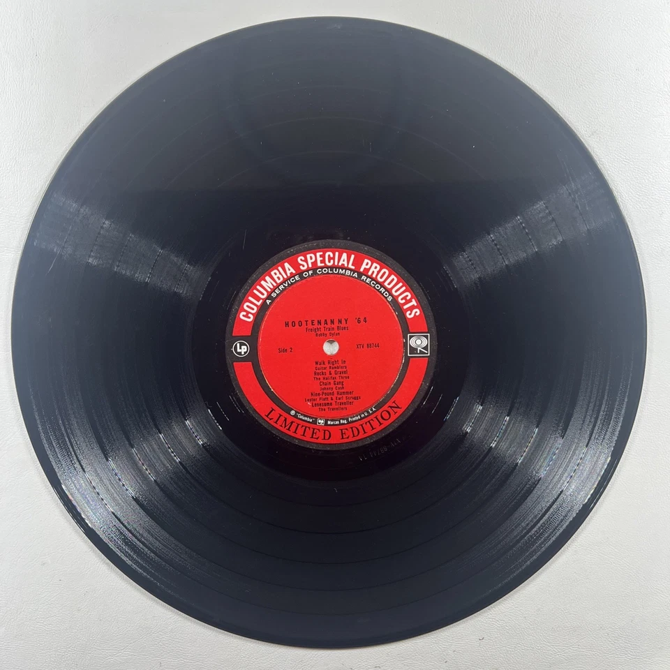 Various ‎- Hootenanny '64 LP Columbia CSP-128 Bob Dylan Johnny Cash Pete Seeger - Image 4 of 4