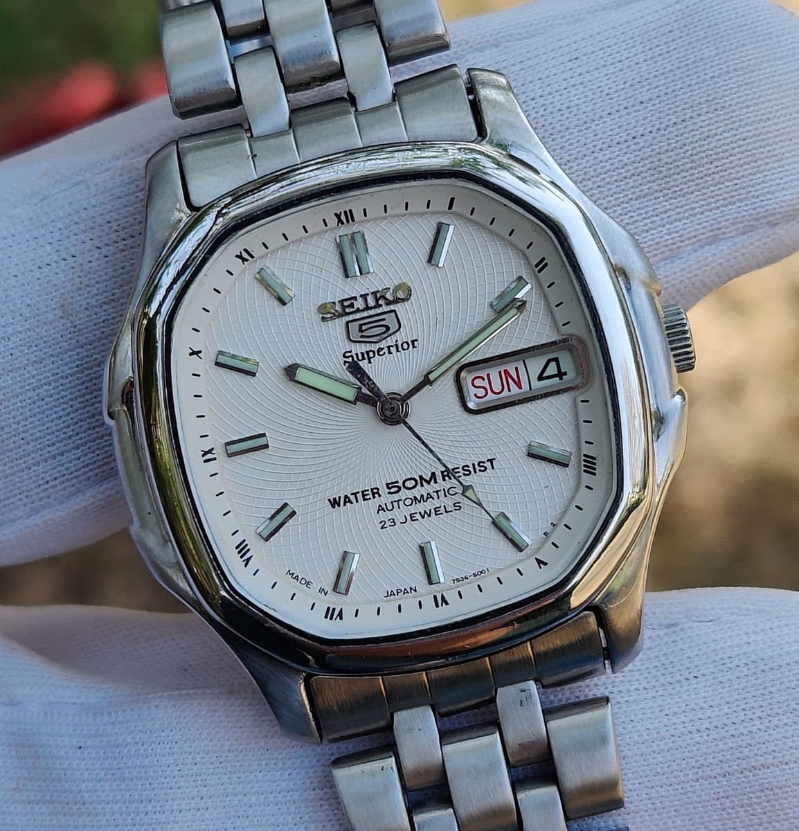 Seiko 5 Superior Whirlpool Dial (Not Refurbished) 7S36 Automatic