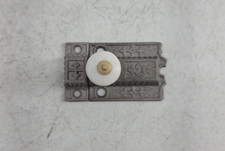 Vtg Cupboard Cabinet Door Ornate Latch with Catch Porcelain Knob Handle as is
