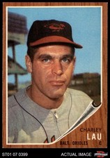 1962 Topps #533 Charley Lau Orioles SHORT-PRINT 5 - EX