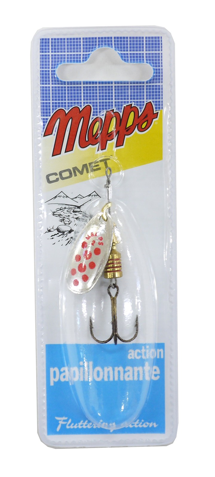 Mepps Mepps Comet Red Dot Серебристый Размер 2
