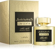 Eau de Parfum Confidential Private Gold 100mL Lattafa - Lattafa Perfumes Dubaï