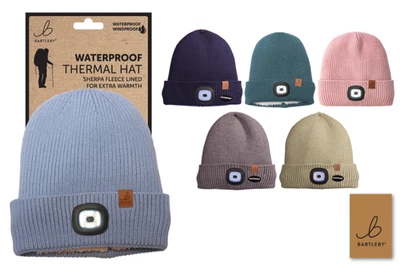 Bartleby Waterproof Hat With Light Sherpa Fleece Lined Winter Unisex WH902