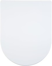 Image of AQUALONA® Luxury Duroplast Toilet Seat – Strong and Durable - D Shaped, Soft Clo