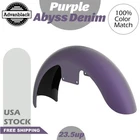Purple Abyss Denim 19" Reveal Wrapper Hugger Front Fender Fits 23.5up Harley