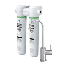 GE Under Sink Dual Stage Water Filtration System with Faucet