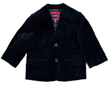 THE CHILDREN'S PLACE BLACK VELOUR VELVET BLAZER JACKET, BOY'S 24M, PRISTINE