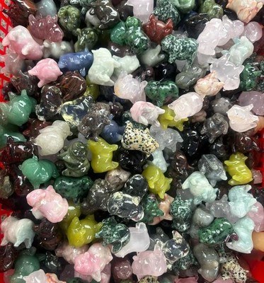 10pcs Mix Natural Quartz Crystal Carved Crystal Pig Skull Wholesale decor Gift