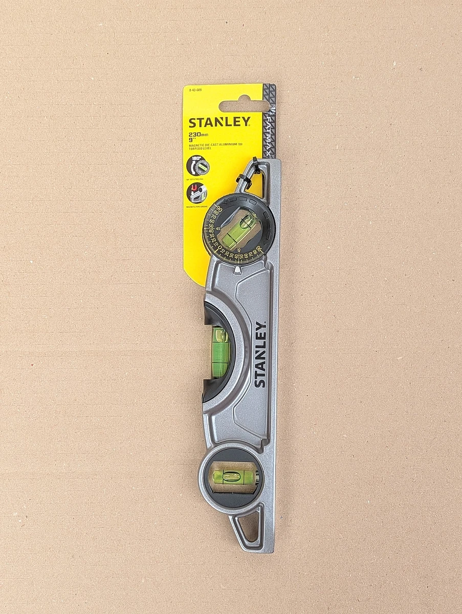 STANLEY FATMAX ALUMINIO FUNDIDO TORPEDO MAGNÉTICO NIVEL 0-43-609
