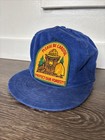 Rare VINTAGE Smokey the Bear Men Hat Snapback 1980s Corduroy Large Patch