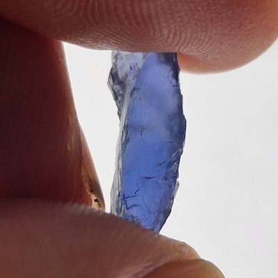 Unheated Blue Sapphire 4.25ct. Facet Rough. From Kitui, Kenya. #KS85