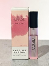 L'Atelier Parfum BLOOM IN PARIS Hair and Body Mist .33 FL oz 10ML NEW In Box