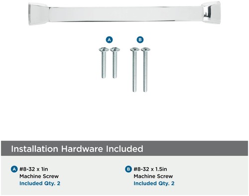 Amerock BP55346 Revitalize 5-1/16" Center to Center Handle - Nickel - Imagen 3 de 12