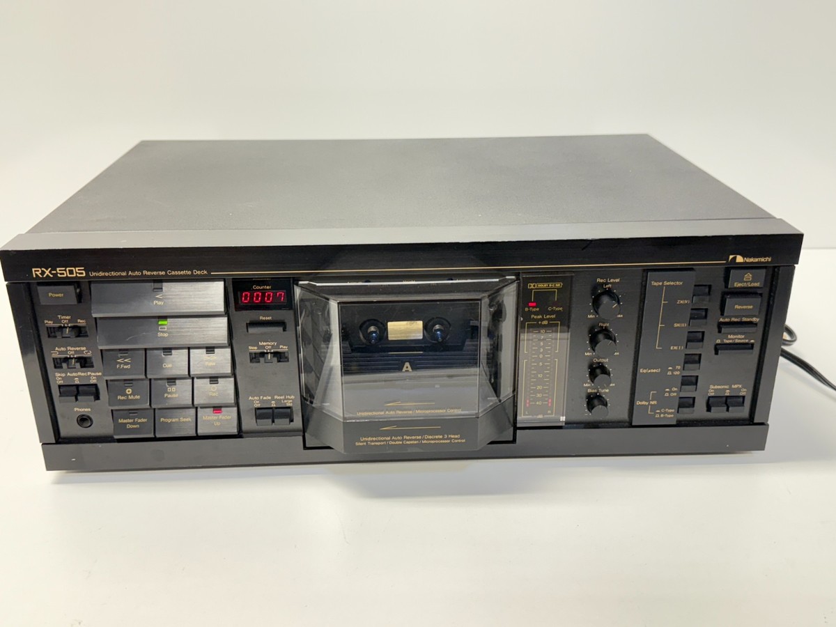 稀少注目】NAKAMICHI 3ヘッドオートリバースカセットデッキ RX-505