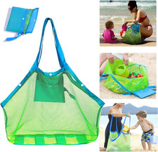 Mesh Extra Large Beach Bags and Totes - Holds Toys, Towels, Sand Away - for Chil