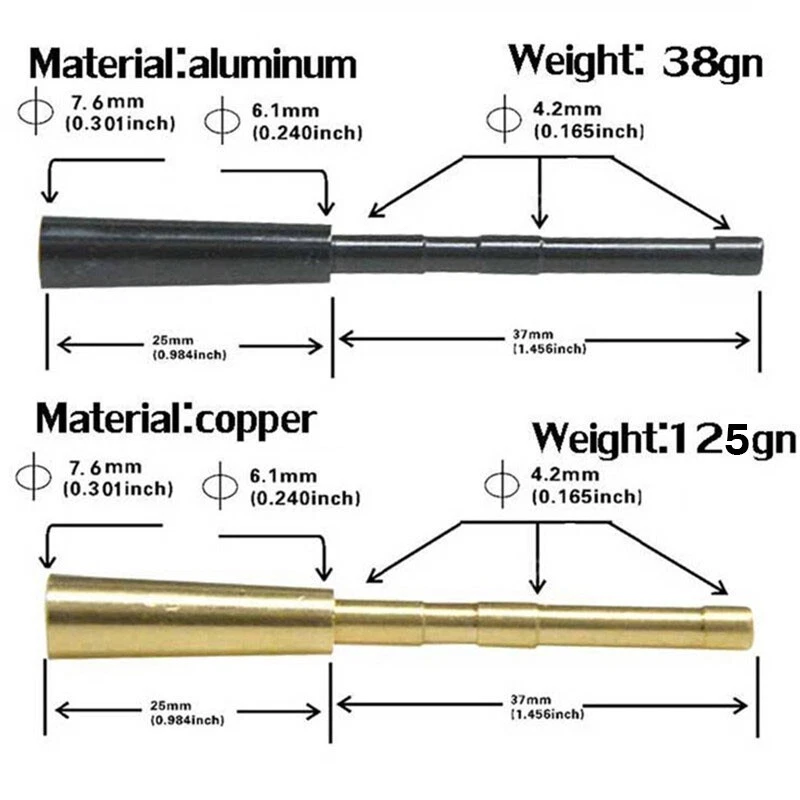 12X Arrow Insert Adapter Connector Broadheads Points ID4.2 Shaft Archery Hunting - Image 3 of 4