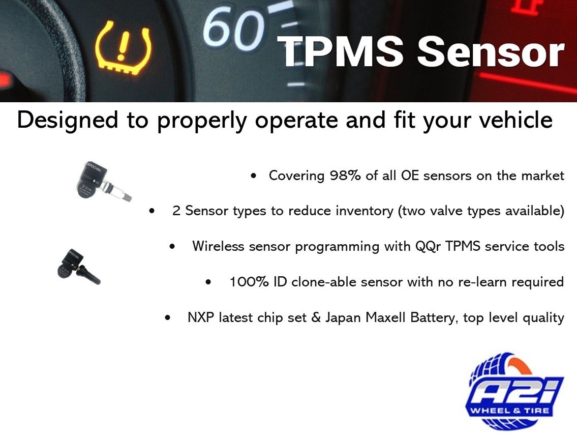Set 4 TPMS Tire Pressure Sensors 433Mhz Rubber fits 13-14 BMW i8