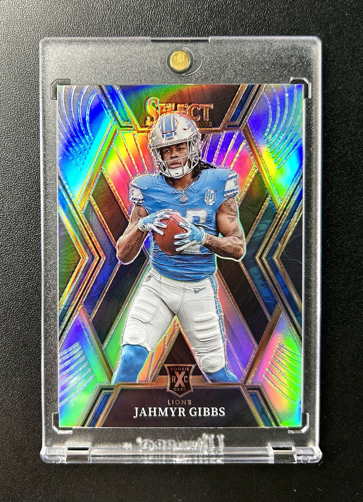 JAHMYR GIBBS 2022 Panini Select XRC ROOKIE SILVER PRIZM #508 LIONS