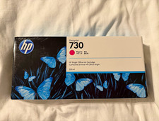 HP DesignJet 730 Magenta Ink Cartridge 300ml Hi-yield P2V69A OEM Sealed Exp 7/25