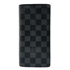 Louis Vuitton Damier Graphite Portefeuille Brazza Long Wallet Canvas N62665