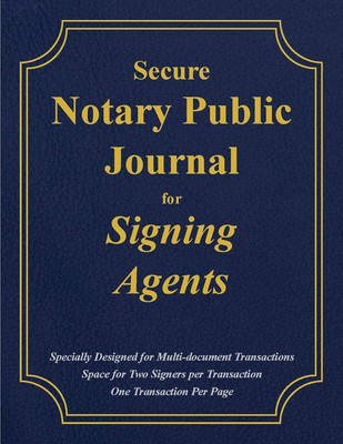 #ad Secure Notary Public Journal for Signing Agents Spiral bound – February 21... $27.43