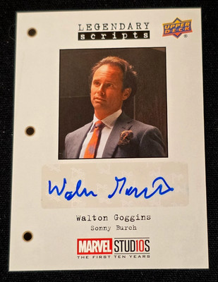 Upper Deck Marvel Studios First Ten Years LS-GW Walton Goggins Autograph