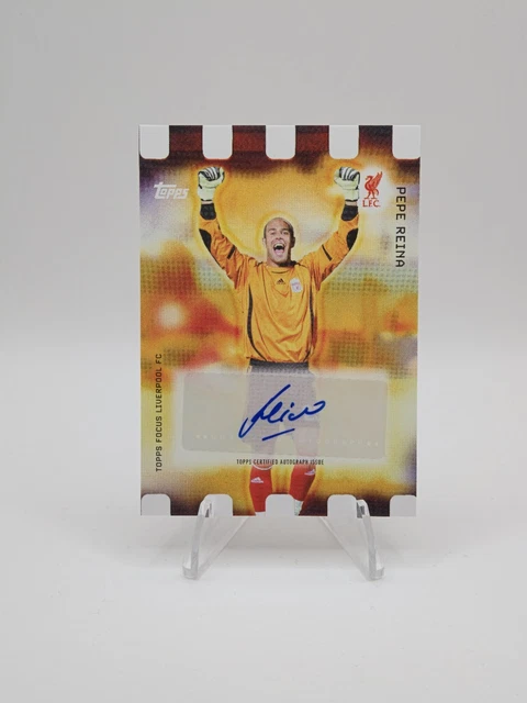 Pepe Reina Liverpool Autogrammkarte - Topps Focus 2025/26 - Golden Hour