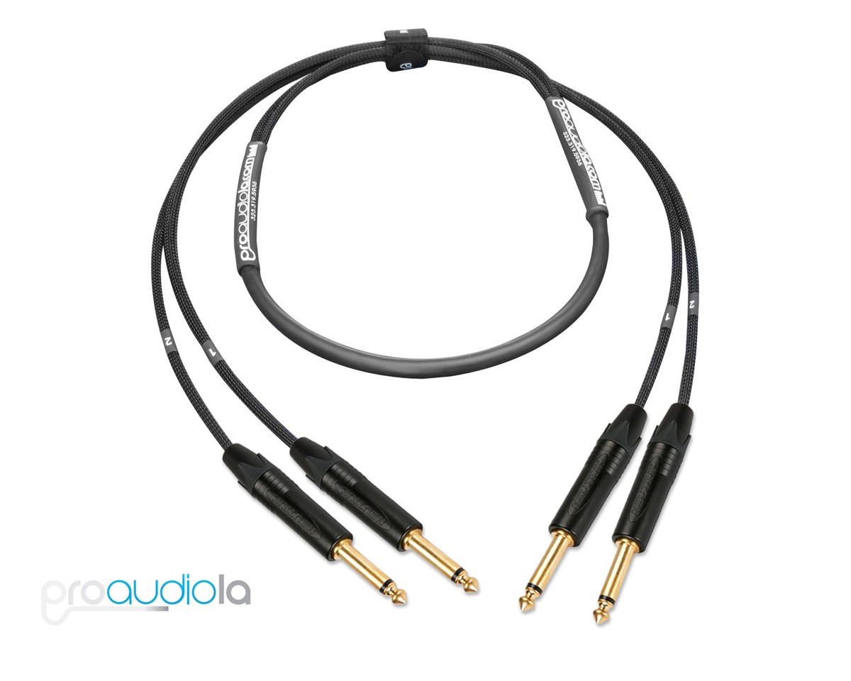 Premium 2 Channel Mogami 2930 Instrument Cable | Neutrik Gold TS