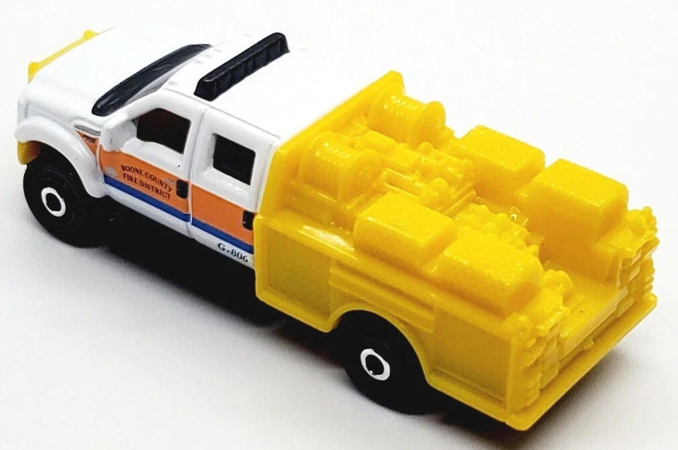 2021 MATCHBOX RESCUE FORD F-550 SUPER DUTY BOONE COUNTY FIRE DIECAST 3" TRUCK - Image 3 of 4