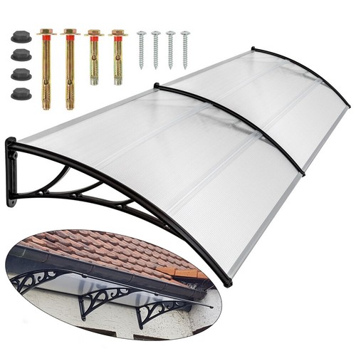 115 cm/150 cm/200 cm toldo toldo puerta de entrada puerta de entrada techo puerta jardín NUEVO - Imagen 10 de 47
