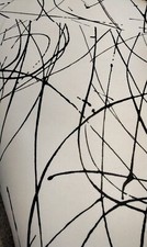 New Off Cuts Of Vinyl Floor Covering  Black And White