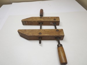 Large Vintage Jorgensen 9 Long Wooden Hand-screw Wood 